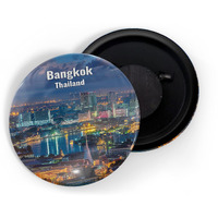 Dhcrafts Fridge Magnet Multicolor Famous Tourist Place Bangkok Thailand D1 Glossy Finish Design Pack Of 1