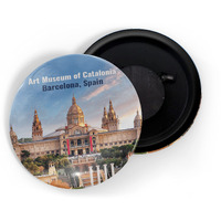 Dhcrafts Fridge Magnet Multicolor Famous Tourist Place Art Museum Of Catalonia Barcelona Spain Glossy Finish Design Pack Of 1