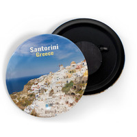 Dhcrafts Fridge Magnet Multicolor Famous Tourist Place Santorini Greece D2 Glossy Finish Design Pack Of 1