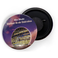 Dhcrafts Fridge Magnet Multicolor Famous Tourist Place Abu Dhabi United Arab Emirates D2 Glossy Finish Design Pack Of 1