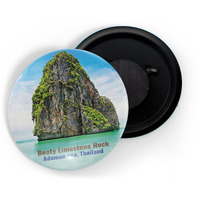 Dhcrafts Fridge Magnet Multicolor Famous Tourist Place Beauty Limestone Rock Andaman Sea, Thailand Glossy Finish Design Pack Of 1