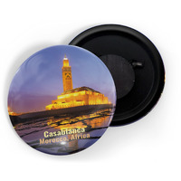 Dhcrafts Fridge Magnet Multicolor Famous Tourist Place Casablanca Morocco, Africa Glossy Finish Design Pack Of 1