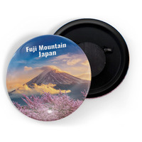 Dhcrafts Fridge Magnet Multicolor Famous Tourist Place Fuji Mountain Japan D1 Glossy Finish Design Pack Of 1