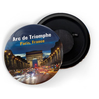 Dhcrafts Fridge Magnet Multicolor Famous Tourist Place Arc De Triomphe Paris France Glossy Finish Design Pack Of 1