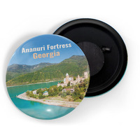 Dhcrafts Fridge Magnet Multicolor Famous Tourist Place Ananuri Fortress Georgia Glossy Finish Design Pack Of 1