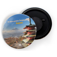 Dhcrafts Fridge Magnet Multicolor Famous Tourist Place Arakurayama Sengen Park Japan Glossy Finish Design Pack Of 1