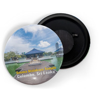 Dhcrafts Fridge Magnet Multicolor Famous Tourist Place Seema Malakaya Temple Colombo, Sri Lanka Glossy Finish Design Pack Of 1