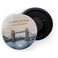 Dhcrafts Fridge Magnet Multicolor Famous Tourist Place London Bridge United Kingdom Glossy Finish Design Pack Of 1