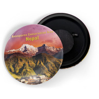 Dhcrafts Fridge Magnet Multicolor Famous Tourist Place Annapurna Conservation Area Nepal Glossy Finish Design Pack Of 1