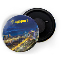 Dhcrafts Fridge Magnet Multicolor Famous Tourist Place Singapore D7 Glossy Finish Design Pack Of 1