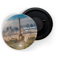 Dhcrafts Fridge Magnet Multicolor Famous Tourist Place Eiffel Tower Paris France D4 Glossy Finish Design Pack Of 1