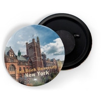 Dhcrafts Fridge Magnet Multicolor Famous Tourist Place Red Brick University New York Glossy Finish Design Pack Of 1