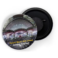 Dhcrafts Fridge Magnet Multicolor Famous Tourist Place Canary Wharf, Dlr Station London, England Glossy Finish Design Pack Of 1