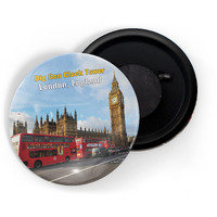 Dhcrafts Fridge Magnet Multicolor Famous Tourist Place Big Ben Clock Tower London, England Glossy Finish Design Pack Of 1