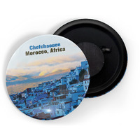 Dhcrafts Fridge Magnet Multicolor Famous Tourist Place Chefchaouen Morocco Africa Glossy Finish Design Pack Of 1