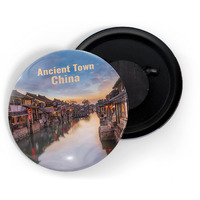 Dhcrafts Fridge Magnet Multicolor Famous Tourist Place Ancient Town China Glossy Finish Design Pack Of 1
