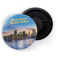 Dhcrafts Fridge Magnet Multicolor Famous Tourist Place Miami Florida United States D1 Glossy Finish Design Pack Of 1
