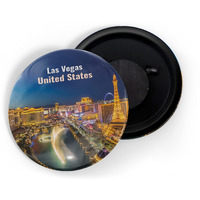 Dhcrafts Fridge Magnet Multicolor Famous Tourist Place Las Vegas United States Glossy Finish Design Pack Of 1