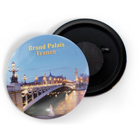 Dhcrafts Fridge Magnet Multicolor Famous Tourist Place Grand Palais France Glossy Finish Design Pack Of 1