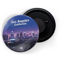 Dhcrafts Fridge Magnet Multicolor Famous Tourist Place Los Angeles California Glossy Finish Design Pack Of 1