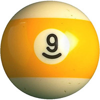 Laxmi Ganesh Billiard American Pool Ball (Yellow & White, 9)