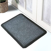 Ultica Fab Long Lasting Multi Purpose Door Mats For Bathroom Entrance, Shower Rubber Mat, Swimming Pool Mat Outdoor Mats Rain Mat Zig-Zag Mat (40 X 60, Grey)