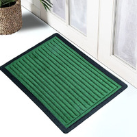 Ultica Fab Long Lasting Multi Purpose Door Mats For Bathroom Entrance, Shower Rubber Mat, Swimming Pool Mat Outdoor Mats Rain Mat Zig-Zag Mat (40 X 60, Green)