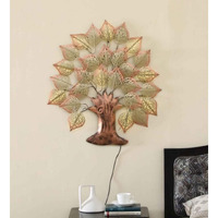Anshika International Metal Tree With Led Wall Art | Home Decoration, Living Room, Bedroom, Hotel, Restaurant, Office, Wall Dcor | Dimension: (30 * 2 * 30 Inch)