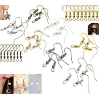 Diy Crafts 200 Grm, Blak, Earring Hooks As Choice X Pcs & Colour Ear Wires 19Mm With Ball And Coil For Diy(200 Grm, Blak)