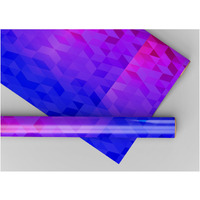 Accuprints Gift Wrapping Paper Pack Of 10|Design Blue Box Pattern |Size 20 X 30 Inch