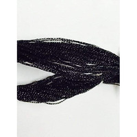 Eerafashionicing Pack Of 9 To 10 Mtr Black Colour Piping, Dori, Edges, Lace, Trims