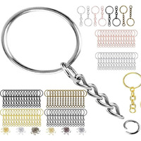 Diy Crafts Pack Of 4 Pcs, Silver, Key Chains With 24Mm Open Jump Ring Connector Key Rings For Jewelry Findings Ma(Pack Of 4 Pcs, Silver)