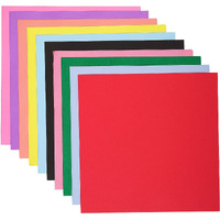 Snow Crafts Origami Paper 80 Gsm For Kids Double Sided 10 Vibrant Colored 21Cmx21Cm Oragami Paper Packs For Arts And Crafts. (100 Sheets)