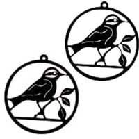 Irondeep Metal Wall Art Tree And Bird - 3D Wall Silhouette Metal Wall Decor Home Office Decoration Bedroom Living Room Decor Sculpture - Steel Wall Decor, Black Set Of 2