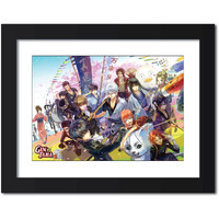Tenorarts Gintama Poster Anime Laminated Framed Painting With Black Frame (12Inches X 9Inches)