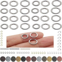 Diy Crafts 150 Only Jump Rings, Bronze, 150 Only Jump Rings, For Jewellery Making Accessory Swivel Clasp Metal Lanyard Snap Hook Lobster Claw Clasp Key (150 Only Jump Rings, Bronze)