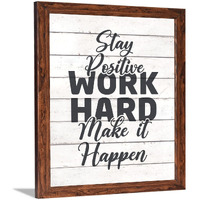 Chaka Chaundh - Hard Work Quotes Wall Frames - Hard Work Motivational Posters With Frame - Motivational Quotes Wall Framed Posters - (13.6 X 10.6 Inches)
