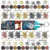 Diy Crafts 50 Pcs Screw Jump Rings, Golden Light, Jewellery Making Item Accessory For Swivel Clasps Metal Lanyard Snap D Hook, Lobster Claw Clasps Keychai (50 Pcs Screw Jump Rings, Golden Light)