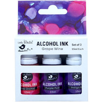 Little Birdie Alcohol Ink - 15Ml, 3Pc (Grape Wine)