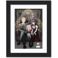 Tenorarts Spy  Family Framed Poster Anime Framed Posters Laminated Framed Painting With Black Frame (12Inches X 9Inches) (Spy X Family)