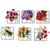 Jaamso Royals Flower Bouquet Wall Stickers For Living Room Flowers, Floral Wall Stickers, Flower Sticker, Nature Wall Stickers, Garden Stickers For Walls Of Home (60Cm X 90Cm)