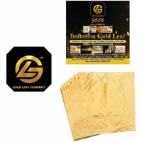 Gold Leaf Company Gold Leafing Studio Gold,100 Sheets, 8 By 8.Cm Gilding Foil -Size 3.14 * 3.35 Inhches (Gold)