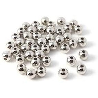 Ritika Craft Premium Silver 10 Mm Beads/Moti Kit 150 Pcs For Jewellery Making/Craftwork/Decorations - Silver