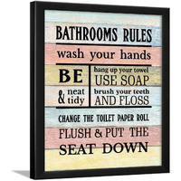 Chaka Chaundh - Bathroom Posters - Bathroom Posters With Frame - Bathroom Quotes Framed Posters - Bathroom Etiquette Poster  Bathroom Rules Poster - (14 X 11Inche) (Multicolor)