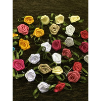 Artificial Flowers Rose Flowers Decoration Satin Flower Patches Patch For Clothes Craft Blouse Hair Jewellery Imitation Dresses Dupatta Suits, Sarees Gowns 25 Pieces Decoration Hanging Hair Styling