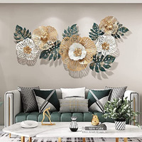 Metal Wall Art Iron Floral Wall Hanging Home Decoration Perfect For Living Room/Hotel/Restaurant/Bedroom/Drawing Room (Color : Multicolor) (Size: 140 X 60 Cm) Medium