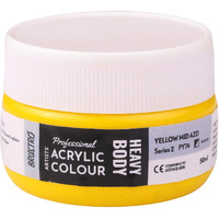 Brustro Professional Artists  Heavybody Acrylic Paint 50Ml Yellow Mid Azo (Sr 2)
