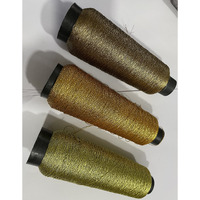 Omx 3 Colours, 500 Yards Each Colour - Total 1500 Yard, Metallic Zari Thread For Embroidery, Sewing And Jewelry Making, In Cone, 0.6Mm, 6 Strand Twisted Together (Gold, Lt Gold, Olive Gold)