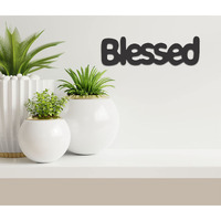 Dreamktraft Blessed Quote Wooden Wall Plaque Or Wall Decoration For Home Office, Living Room And Gifting Dcor