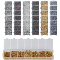 Diy Crafts Pack Of 1 Box, Silver, 1450Pcs/Lot 3 4 5 6 7 8 10Mm Gold Silver Color Open Jump Rings Split Rings Link Loop For Diy Jewelry Ma(Pack Of 1 Box, Silver)